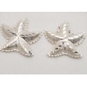RARD418PERS Sterling Silver Starfish Post Earrings 